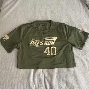 Green Pat's Run Crop Top